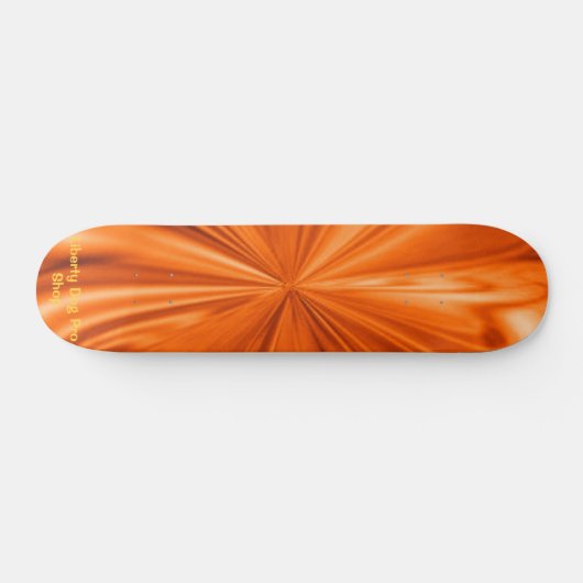 ORANGE FLAMING SHREDDER PRO SKATEBOARDS (Horizontal)
