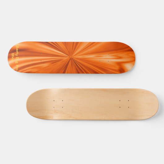 ORANGE FLAMING SHREDDER PRO SKATEBOARDS (Horizontal)