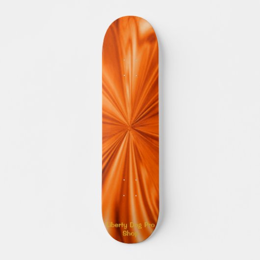 ORANGE FLAMING SHREDDER PRO SKATEBOARDS (Vorne)