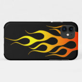Orange Flamme Case-Mate iPhone Hülle (Rückseite (Horizontal))