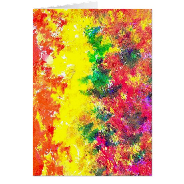 Orange Flammen-Karte A3 (Vorne)