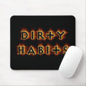 Orange Flash Dirty Habits Mousepad (Mit Mouse)