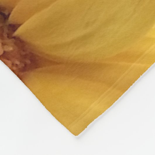 Orange Fleecedecke (Ecke)