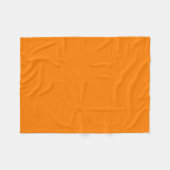 Orange Fleecedecke (Vorderseite (Horizontal))