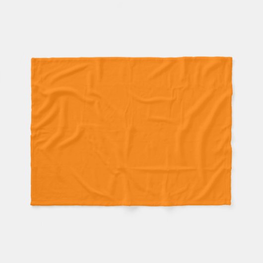 Orange Fleecedecke (Vorderseite (Horizontal))