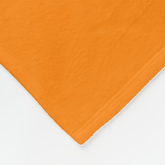 Orange Fleecedecke (Ecke)