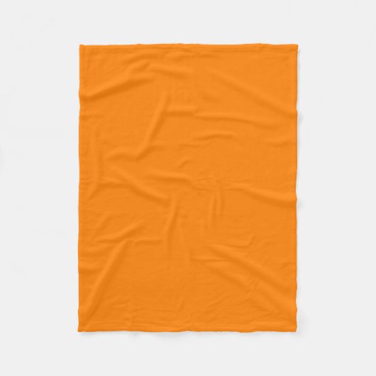 Orange Fleecedecke (Vorderseite)