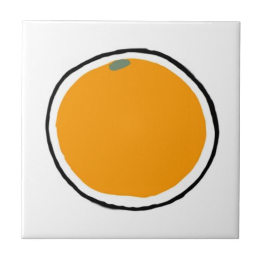 Orange Fliese (Vorderseite)