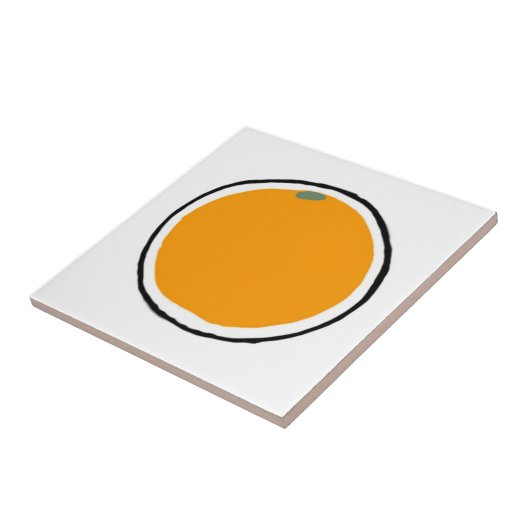 Orange Fliese (Seite)