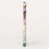 Orange Floral Face Mask Case-Mate iPhone Hülle (Hinten/Rechts)