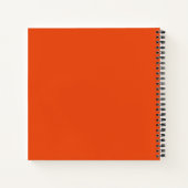 Orange Floral Fotografie Notizblock (Rückseite)