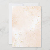 Orange Floral Greenery Little Pumpkin Baby Shower Einladung (Rückseite)