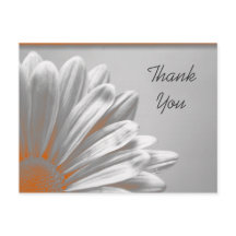 Orange Floral Highlights Vielen Dank