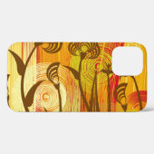 Orange Floral: Lebhaftes Hintergrundmuster Case-Mate iPhone Hülle (Rückseite (Horizontal))
