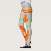Orange Floral Leggings (Links)