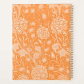 Orange Floral Planer (Rückseite)