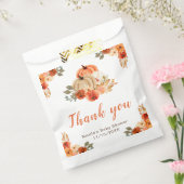 Orange Floral Pumpkins Baby Dusche Geschenktütchen (Versiegelt)