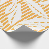 Orange Floral seamless pattern with striped backgr Geschenkpapier (Ecke)
