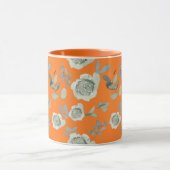 Orange Floral Tasse (Zentrum)