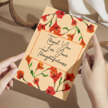 Orange Floral Watercolor Hochzeit