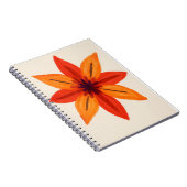Orange Floral Watercolor Notizblock (Rechte Seite)