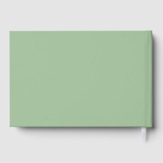 Orange Floral Wedding Theme Gästebuch (Rückseite)