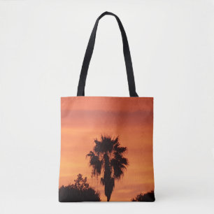 Orange Florida Sonnenuntergang auf einer überdacht Tasche