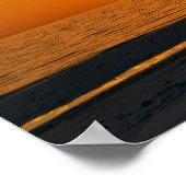 Orange Florida Sunset Poster (Ecke)