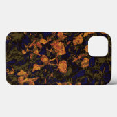 Orange flower against leaf tartern Case-Mate iPhone hülle (Rückseite (Horizontal))