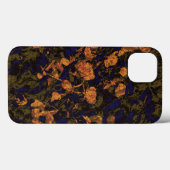Orange flower against leaf tartern Case-Mate iPhone hülle (Rückseite (Horizontal))