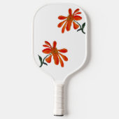 Orange flower by Lydia's Art Sangria Pickleball Schläger (Rückseite)