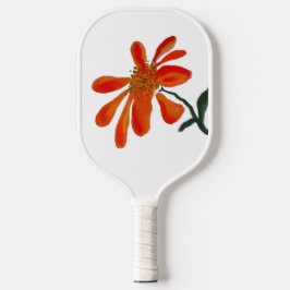 Orange flower by Lydia's Art Sangria Pickleball Schläger