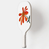 Orange flower by Lydia's Art Sangria Pickleball Schläger (Links)