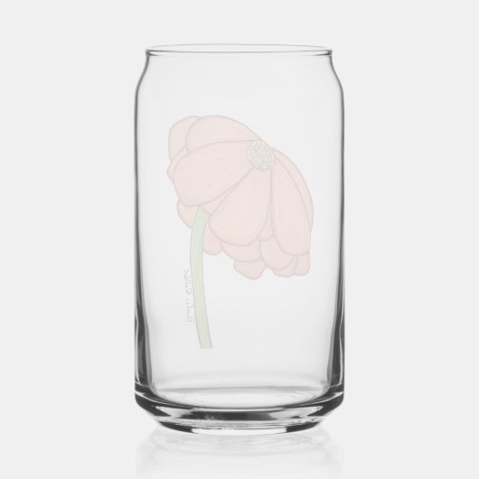 Orange Flower Dosenglas (Rückseite)