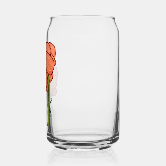 Orange Flower Dosenglas (Links)