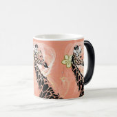 Orange Flower Giraffe II ~ Morphing-Tasse Verwandlungstasse (VorderseiteRechts)