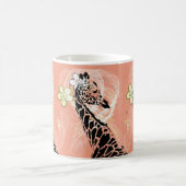 Orange Flower Giraffe II ~ Morphing-Tasse Verwandlungstasse (Mittel)