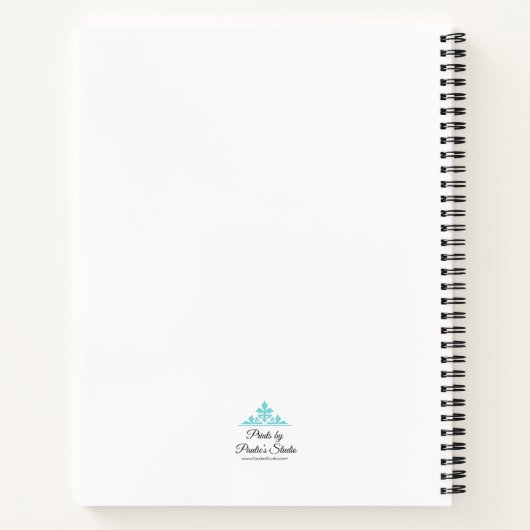 Orange Flower Notebook Notizblock (Rückseite)