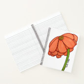 Orange Flower Notebook Notizblock (Innenseite)