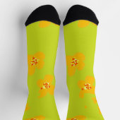 Orange Flower Socks Socken (Oben)