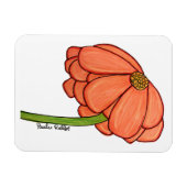 Orange Flower- Thinking of you... Magnet (Horizontal)