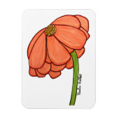 Orange Flower- Thinking of you... Magnet (Vertikal)