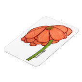 Orange Flower- Thinking of you... Magnet (Linke Seite)