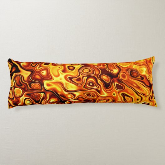 Orange Flüssigkeit Seitenschläferkissen (Rückseite)