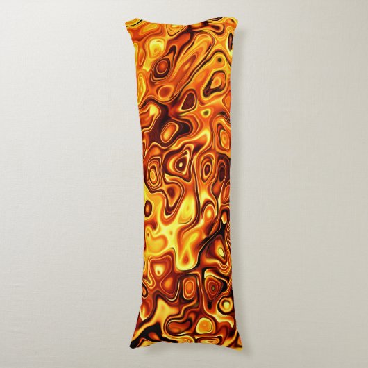 Orange Flüssigkeit Seitenschläferkissen (Vorderseite Vertikal)