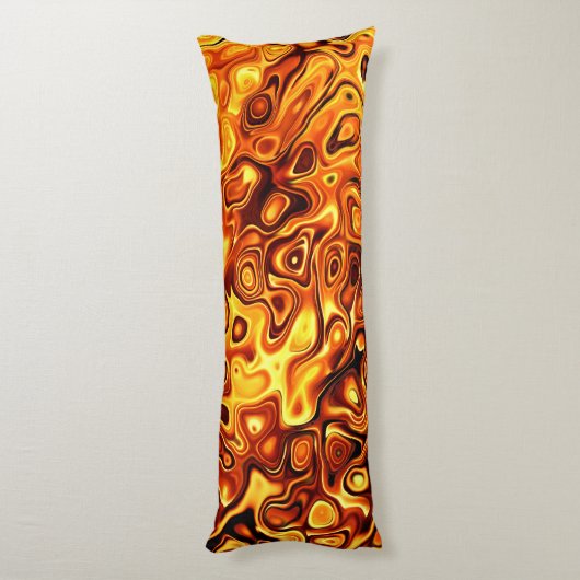 Orange Flüssigkeit Seitenschläferkissen (Rückseite (Vertikal))