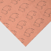 orange FlusspferdSeidenpapier Seidenpapier (Ausschnitt)
