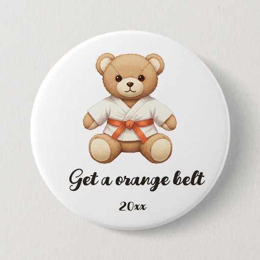 【ORANGE】For all judo lovers, young and old. Button (Vorderseite)