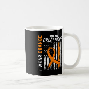 Orange for My Great Niece Leukämie Cancer Awarenes Kaffeetasse