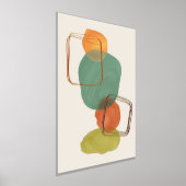 Orange Formen HandGezeichnet Wasserfarben Moderne  Foliendrucke (Ablage )